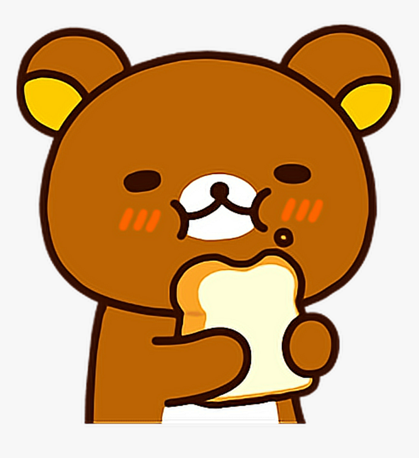 Bear Rilakkuma Kawaii Sweet Oso Osito Tierno Dulce - Rilakkuma Eating, HD Png Download, Free Download