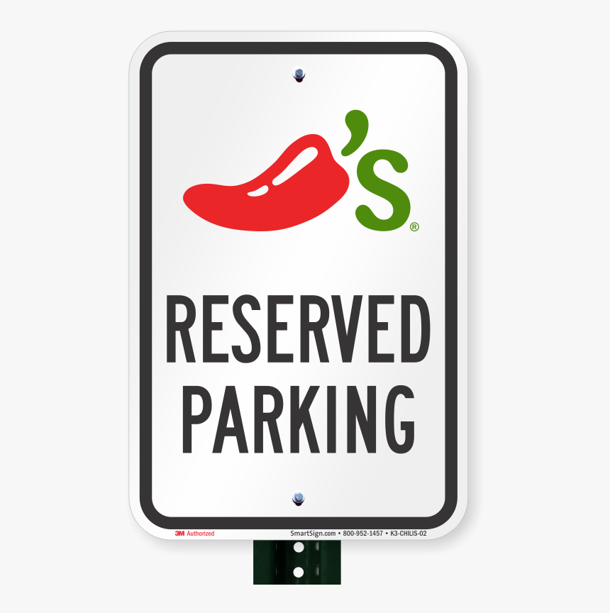 Reserved Parking Sign, Chilis Grill And Bar Clipart - Parking Sign, HD Png Download, Free Download