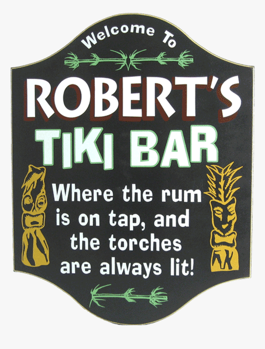 Personalized Tiki Bar Sign - Bar Signs, HD Png Download, Free Download