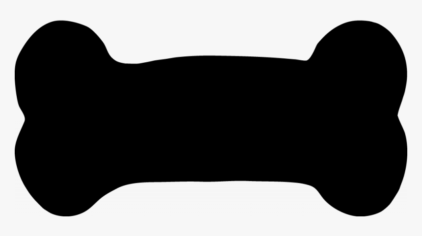 Transparent Dog Bone Tag Png - Black Dog Bone Transparent Background, Png Download, Free Download