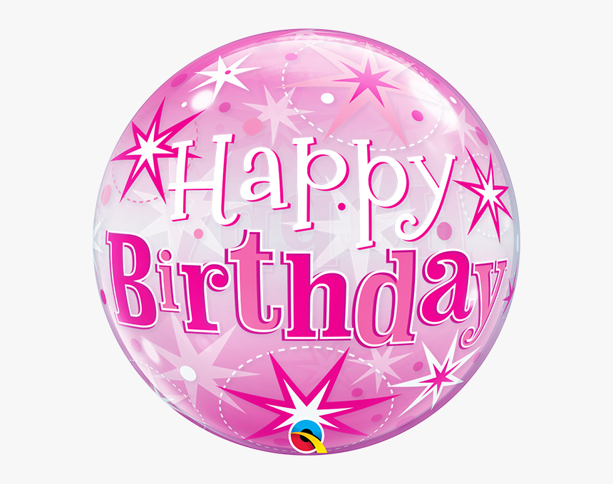 Happy Birthday Pink Balloon Png, Transparent Png, Free Download