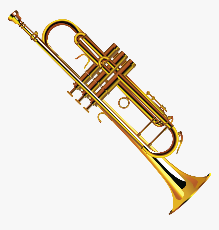 Trumpet Png Clipart - Trumpet Musical Instruments Clipart, Transparent Png, Free Download