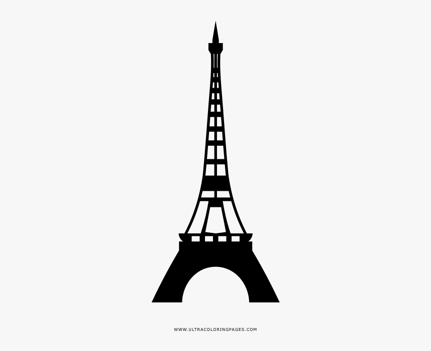 Eiffel Tower Coloring Page - Tower, HD Png Download, Free Download