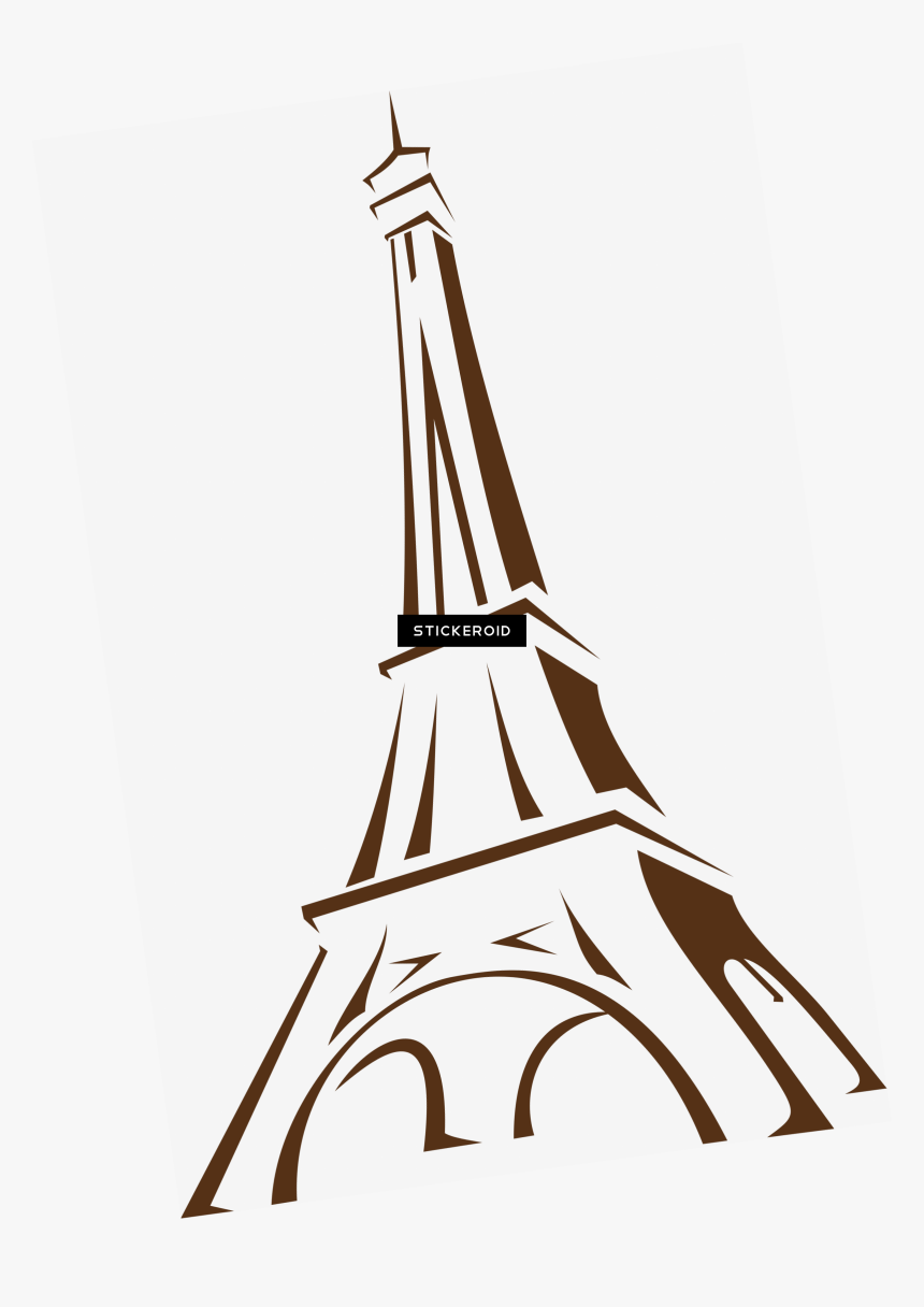 Eiffel Tower Hd & France Travel World - Eiffel Tower Drawing Sketch, HD Png Download, Free Download