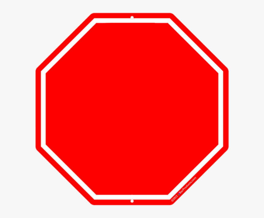 Octagon Custom Bar Sign - Printable Blank Stop Sign, HD Png Download, Free Download