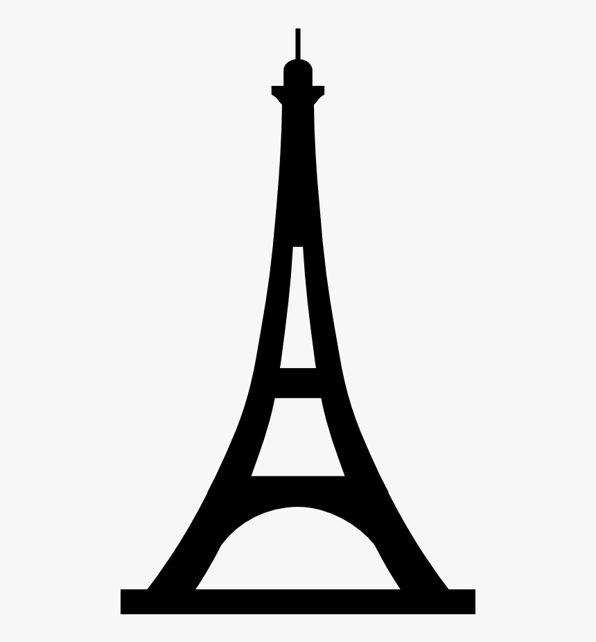 Eiffel Tower - Silhouette Of The Eiffel Tower, HD Png Download, Free Download