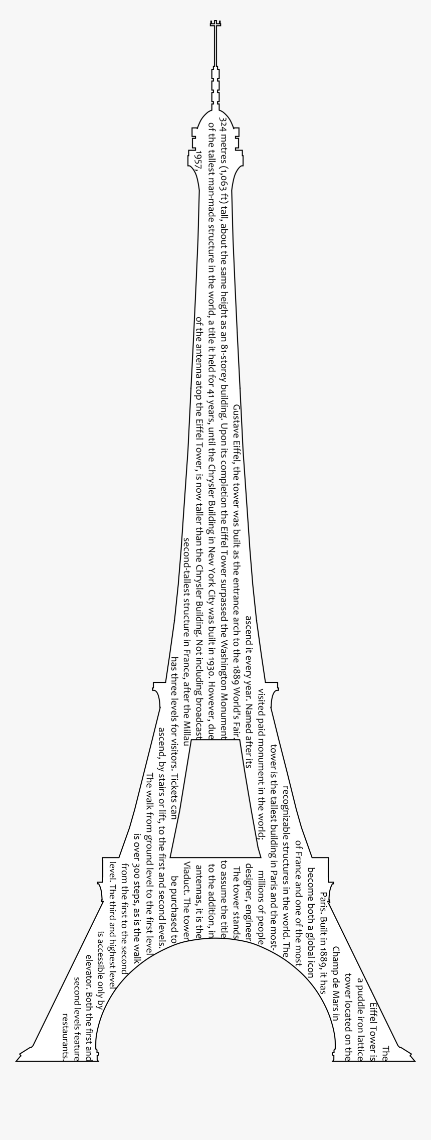 Stylized Eiffel Tower - Eiffel Tower Png White, Transparent Png, Free Download