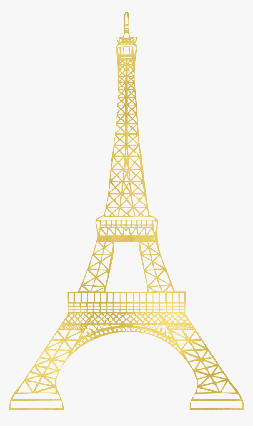 #torreeiffel #paris #torre #eiffel #gold - Tower, HD Png Download, Free Download