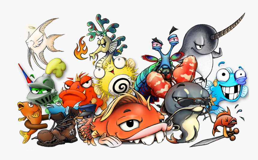 Fish Crew All - Cartoon, HD Png Download, Free Download