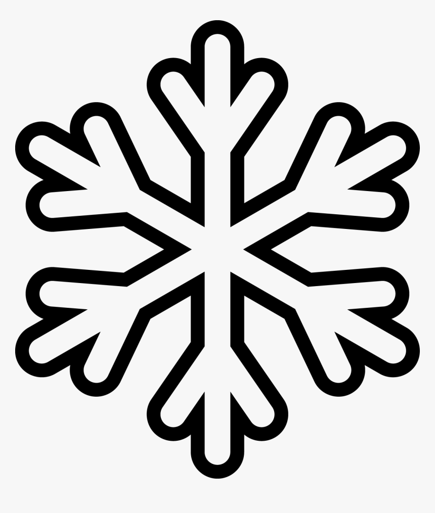 Snowflakes Png Pic - Snowflakes Clipart Black And White, Transparent Png, Free Download