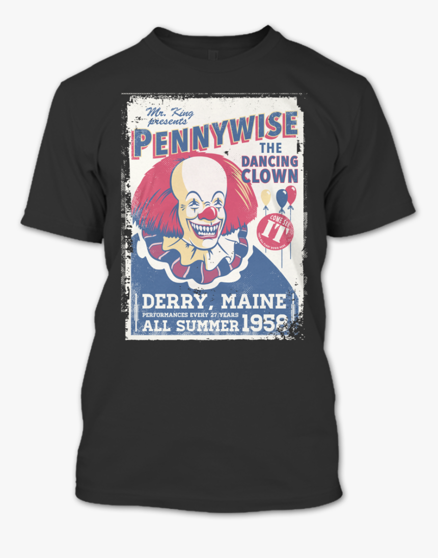 Pennywise T Shirt Clown, HD Png Download, Free Download