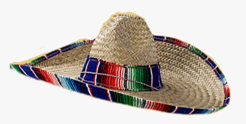 Sombrero Mexican Style Wide Brim Straw Hat Charro Clip - Mexican Sombrero Png, Transparent Png, Free Download