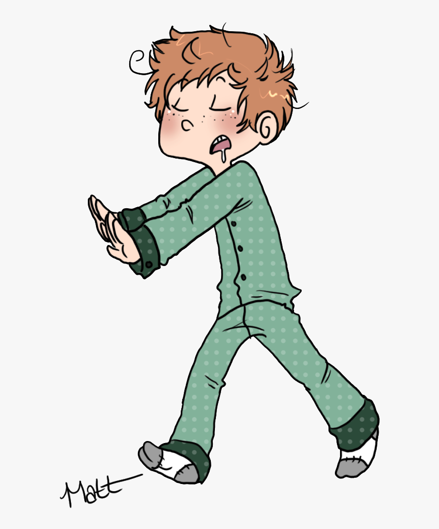 Why Do Some People Walk In Their Sleep - Cartoon Boy Sleeping Png, Transparent Png, Free Download