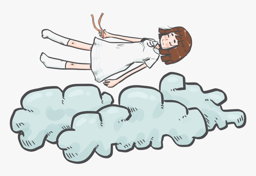 Dream, Sleep, Girl, Sleeping, Woman, Relax, Tired - Cartoon, HD Png Download, Free Download