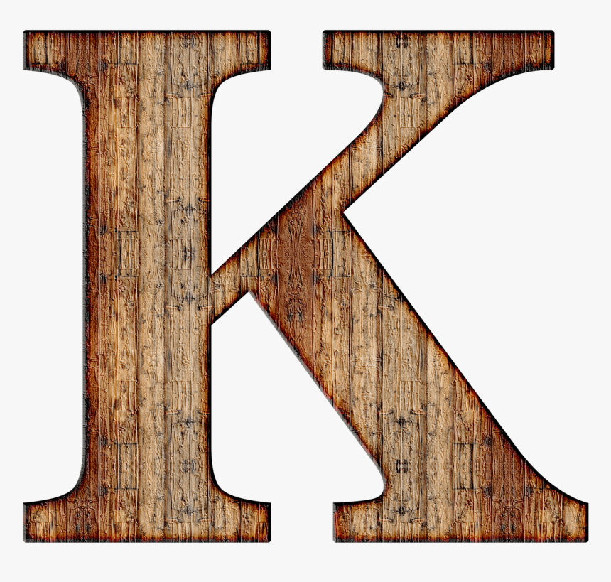 Wooden Capital Letter K - Letter K Transparent Background, HD Png Download, Free Download