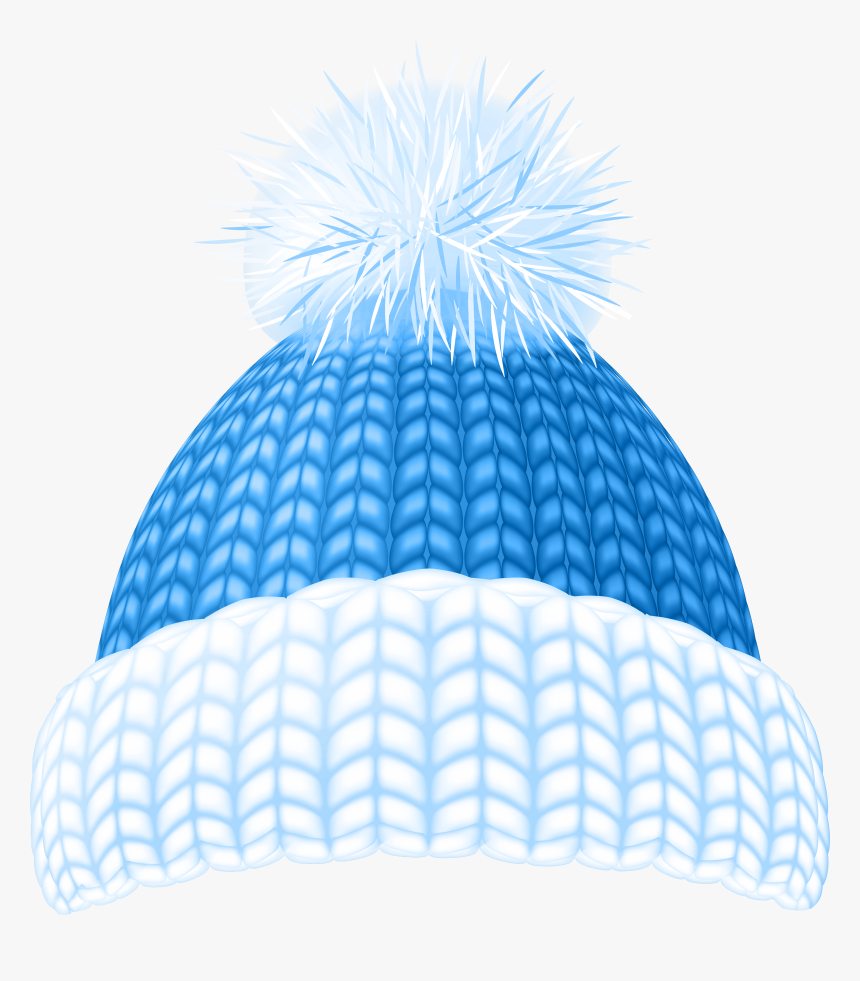 Blue Winter Hat Clip Art Image - Red Winter Hats Clip Art, HD Png Download, Free Download