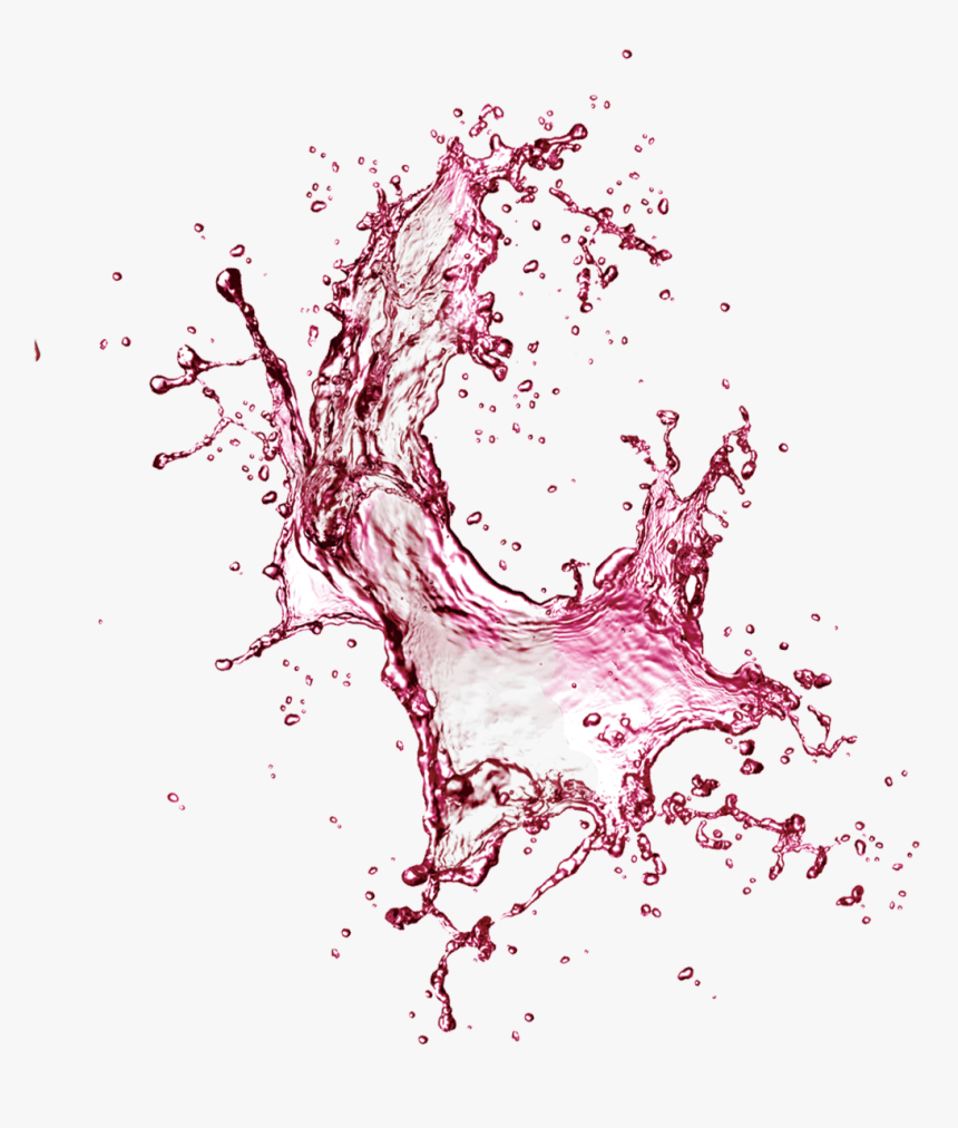 Purple Water Splash Effect Element Free Download Png - Splash Water Effect Png, Transparent Png, Free Download