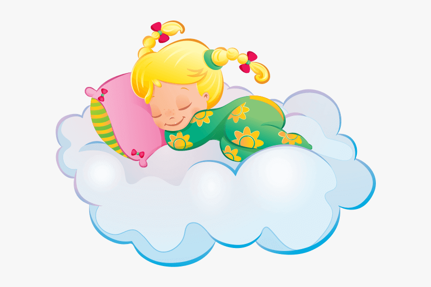 Asleep Girl ⇄ - Cartoon, HD Png Download, Free Download