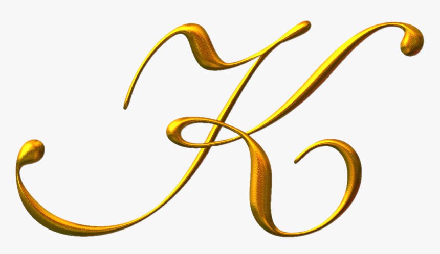 Letter K Png - Letras Douradas Em Png, Transparent Png, Free Download