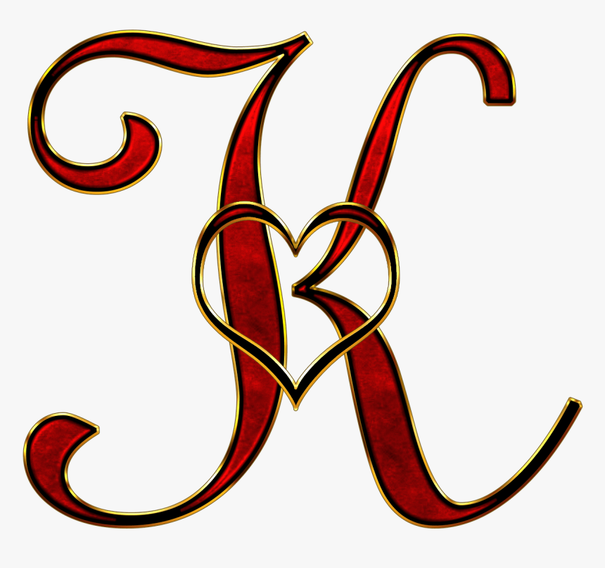 Valentine Capital Letter K - F And K Letter Whatsapp Status, HD Png Download, Free Download