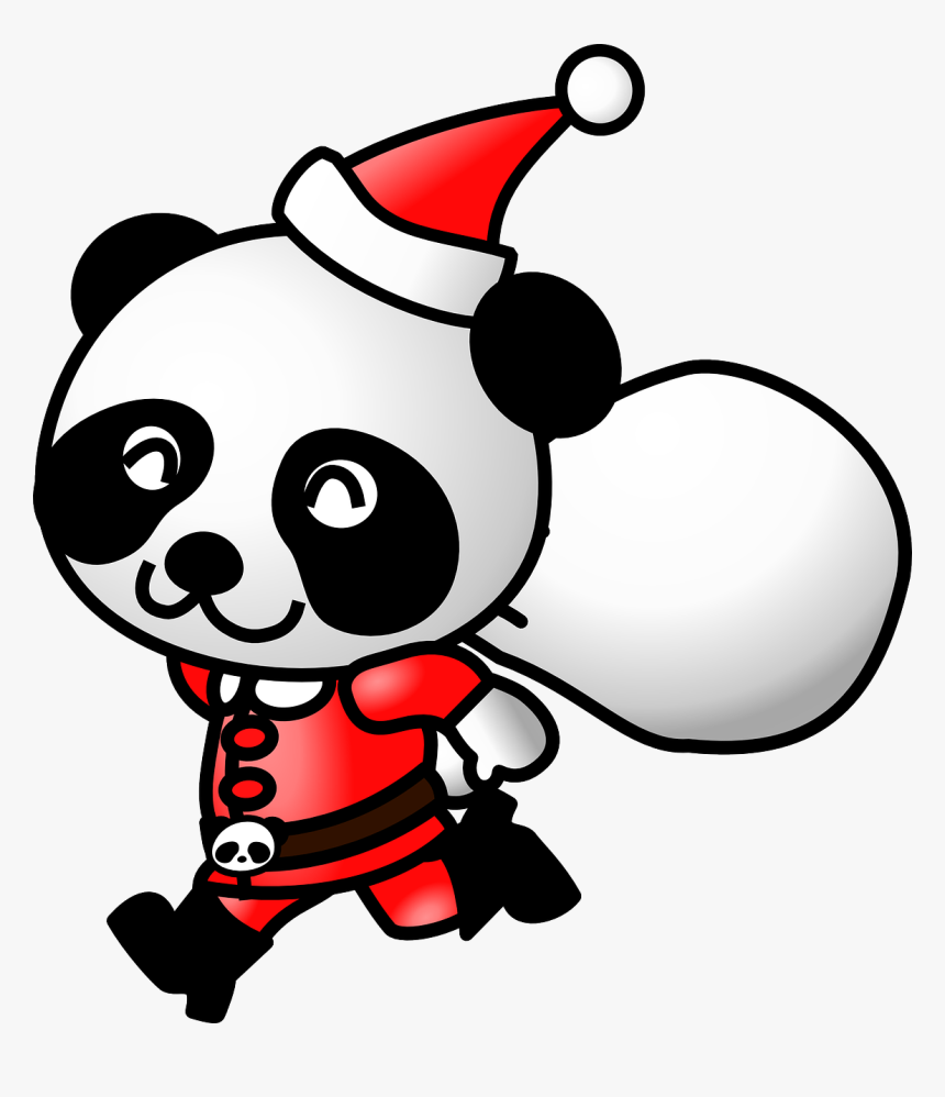 Transparent Santa Waving Png - Santa Panda, Png Download, Free Download