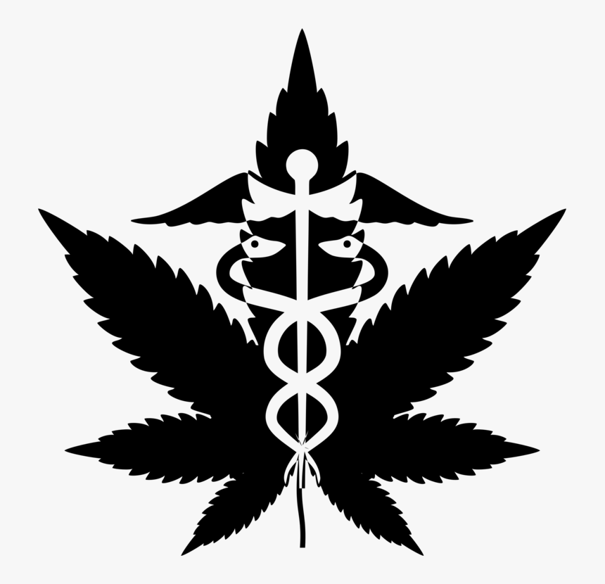 Caduceus, Medical, Marijuana, Drugs, Medicine, Pharmacy - Marijuana Svg, HD Png Download, Free Download