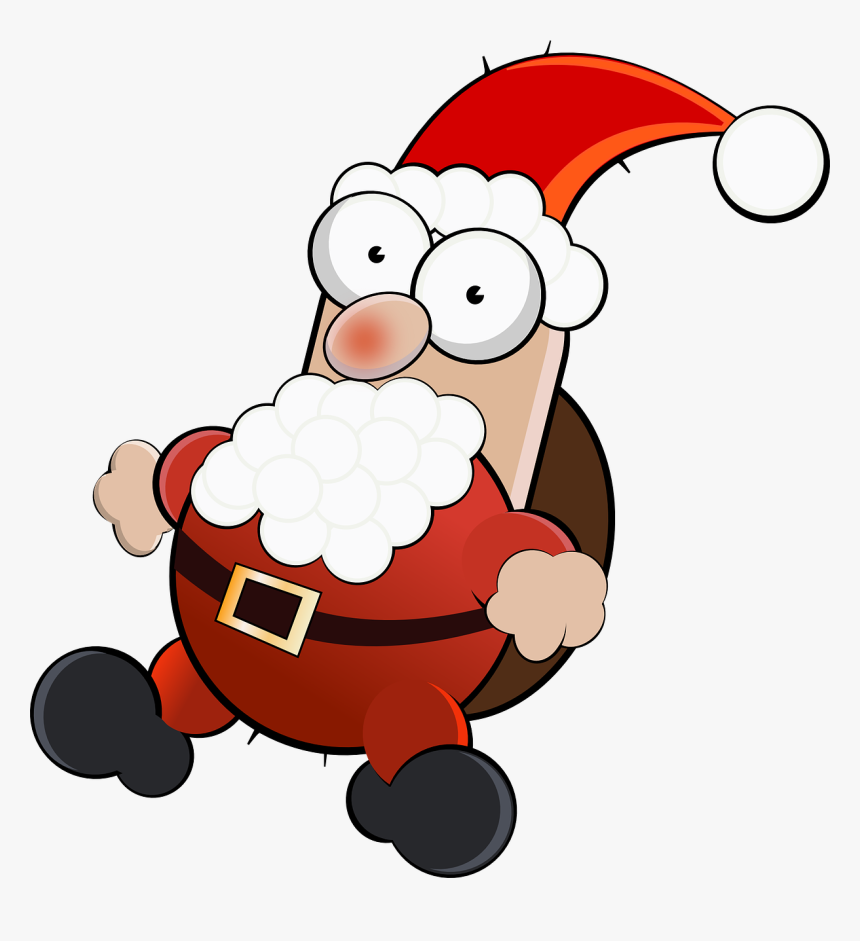 Santa Claus St Nicholas Funny Free Picture - Santa Claus Funny Png, Transparent Png, Free Download