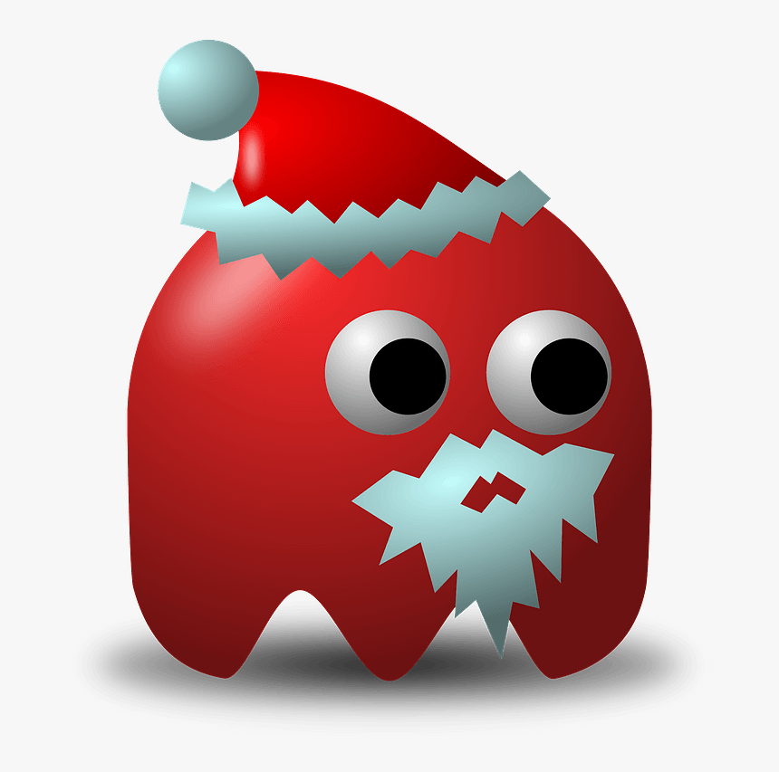 Nicubunu Game Baddie Santa Xmas Christmas 555px - Animal Pac Man, HD Png Download, Free Download