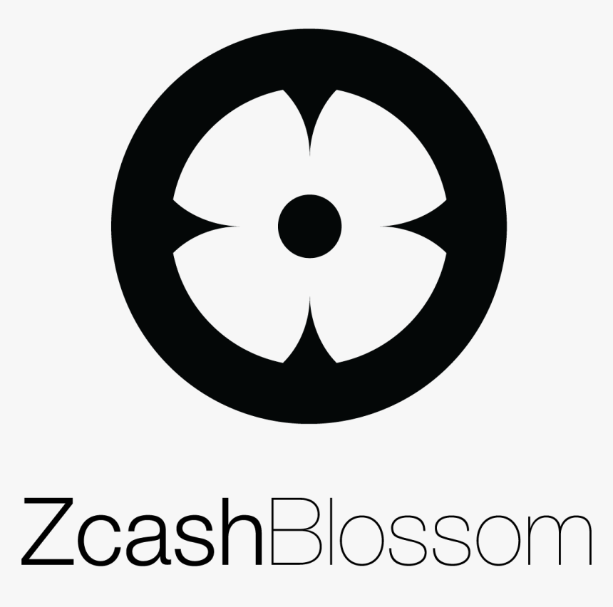 Black Zcash Blossom Vertical Logo - Icon Black And White Png, Transparent Png, Free Download