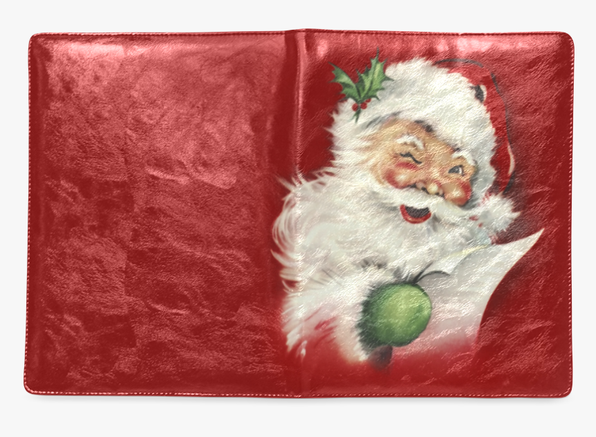A Beautiful Vintage Santa Claus Custom Notebook B5 - Santa Claus Vintage, HD Png Download, Free Download