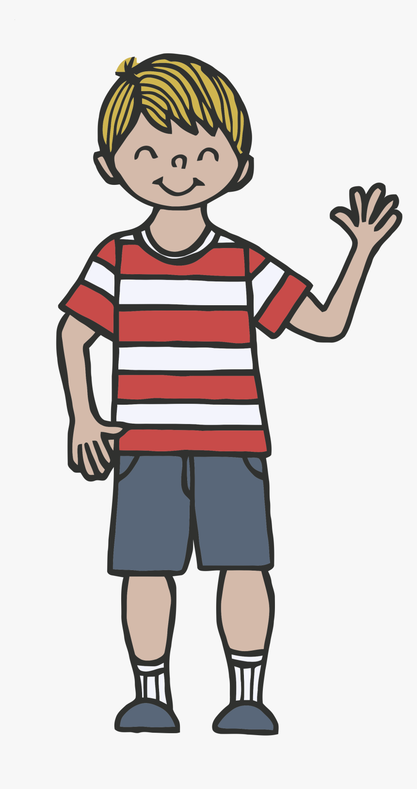 Boy Clipart Waving - Clipart Waving, HD Png Download, Free Download