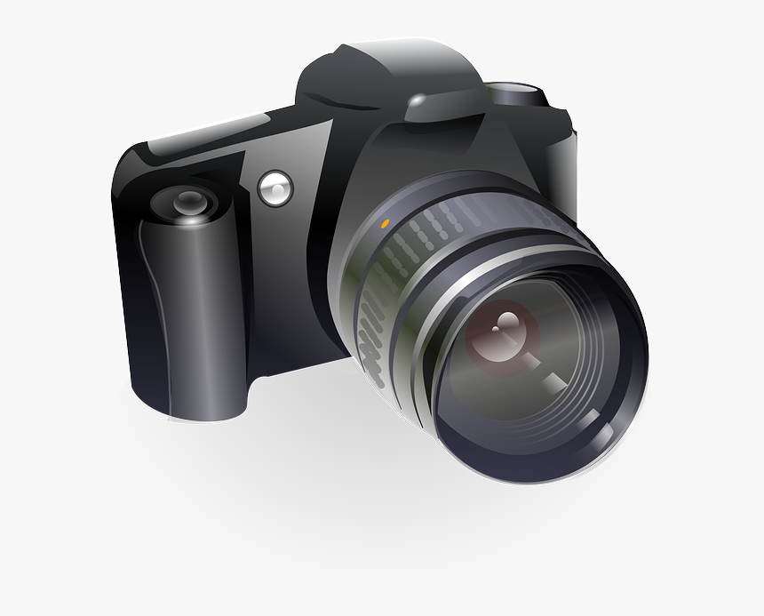Clip Art Dslr Camera Vector - Cartoon Canon Camera Png, Transparent Png, Free Download