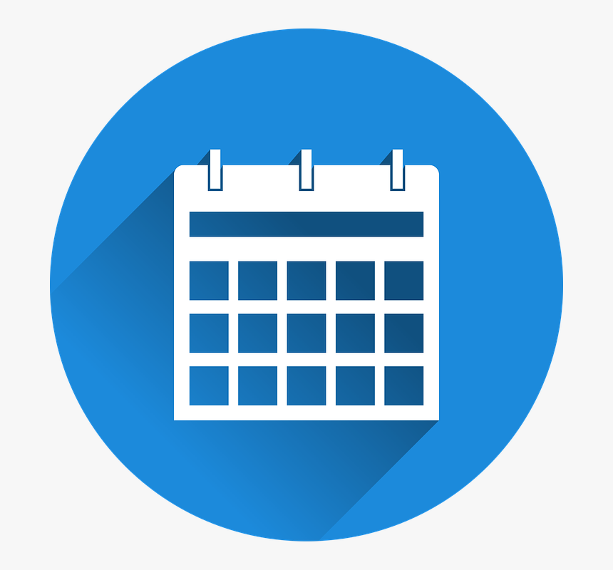 Calendario, Fechas, Horario, Fecha, Plan Diario, Icono - Blue Calendar Icon Png, Transparent Png, Free Download