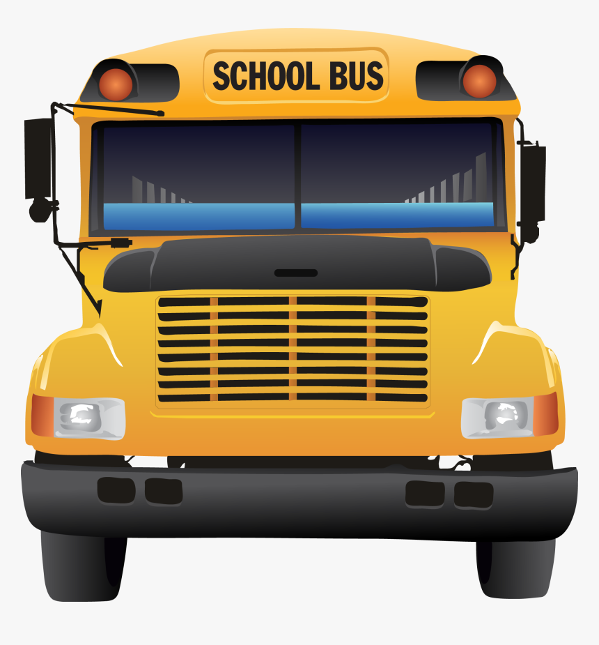 Front School Bus Clipart, HD Png Download, Free Download