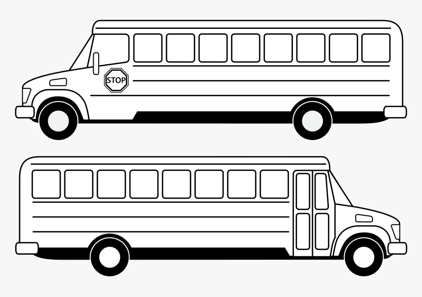 School Bus Clipart Images 3 School Clip Art Vector - Buses Clipart Black And White, HD Png Download, Free Download