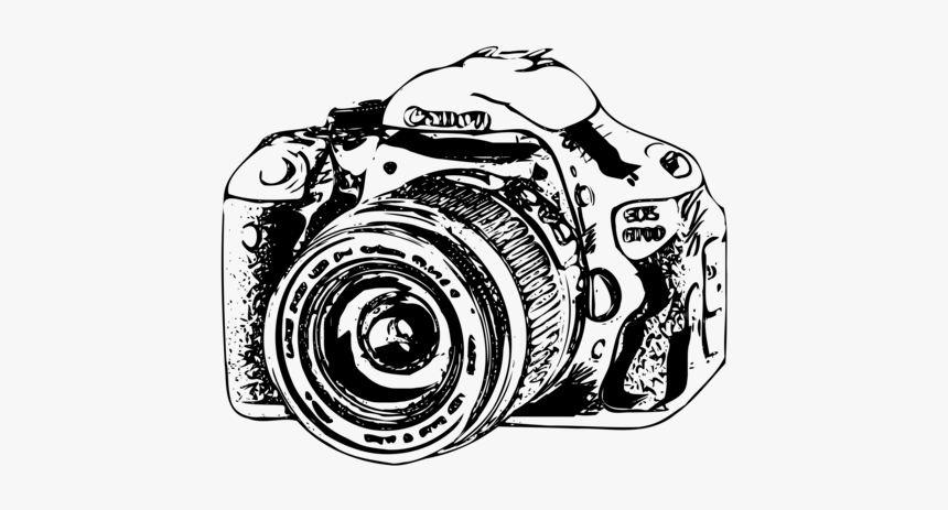 Monochrome - Black And White Camera Clipart Png, Transparent Png, Free Download