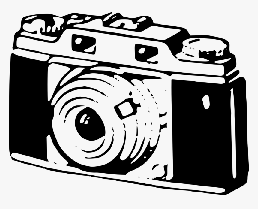 Digital Camera,art,monochrome Photography - Desenho De Camera Fotografica Png Transparente, Png Download, Free Download