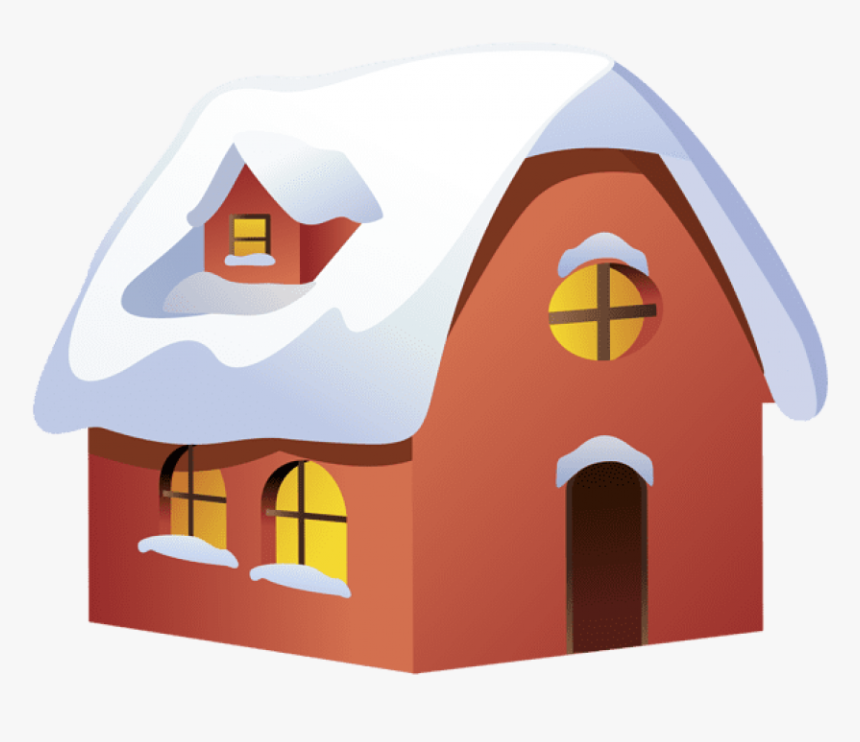 Winter House Transparent Png Clip Art Image - Snow House Clipart Png, Png Download, Free Download