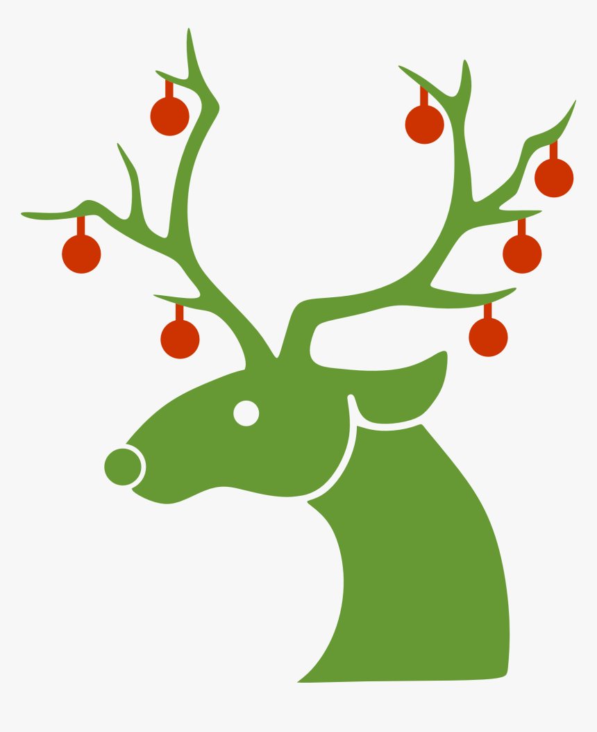 Free Winter Clipart 21, - Christmas Clipart Reindeer Silhouette, HD Png Download, Free Download