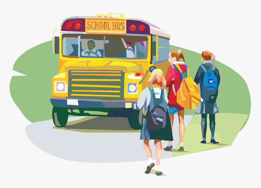 Quotes About School Buses - Student Walking To Bus, HD Png Download, Free Download