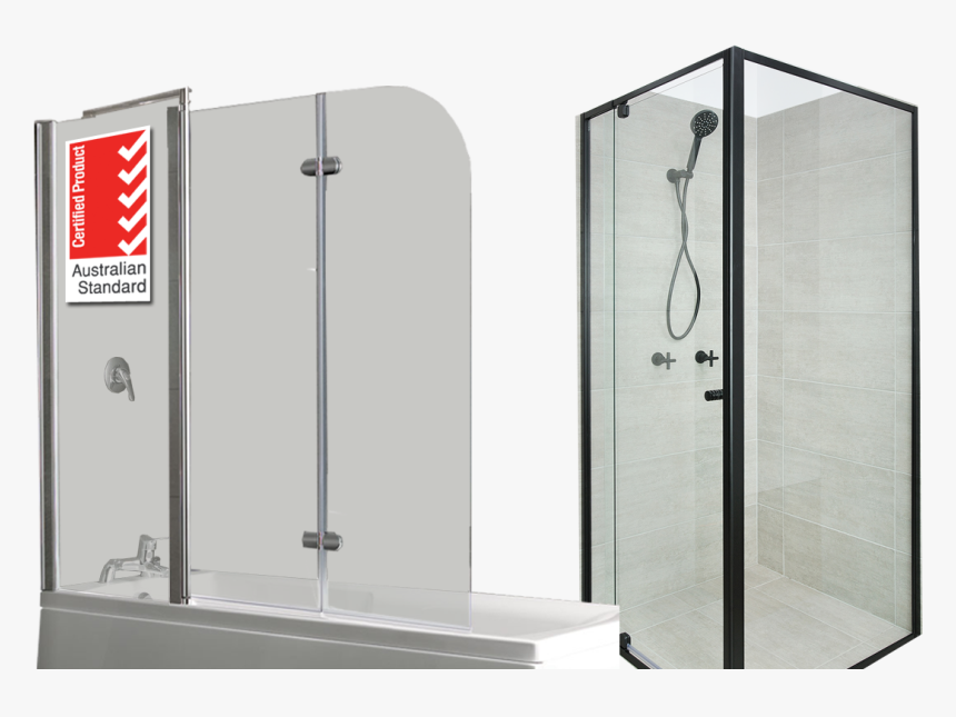 Fully Framed Black Shower Screen, HD Png Download, Free Download