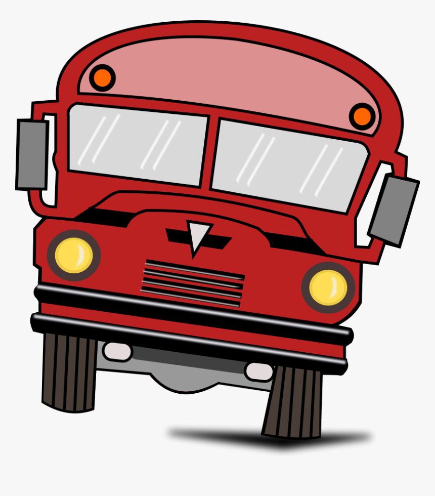 School Bus, Bus, Cars, Fun, School, Tilted - Red School Bus Clipart, HD Png Download, Free Download