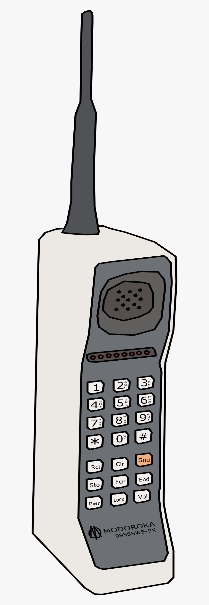 Retro Clipart Cell Phone - Old Phone Clip Art, HD Png Download, Free Download