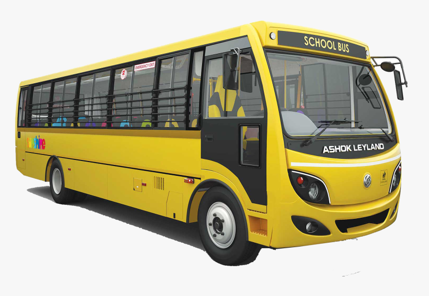 School Bus Png Free Download - Yellow Colour School Bus, Transparent Png, Free Download