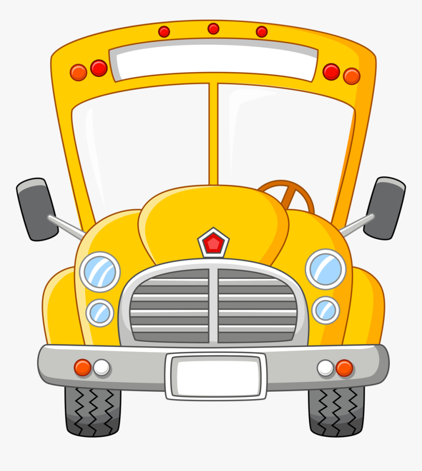 Transparent Bus Png - Clipart Of Front School Bus, Png Download, Free Download