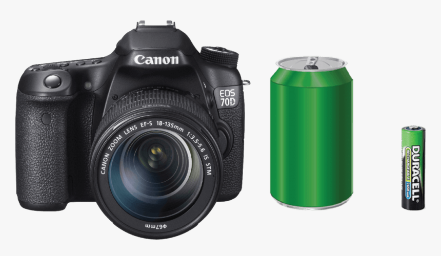 Comparación De Tamaños Con La Canon 70d - Canon Eos, HD Png Download, Free Download