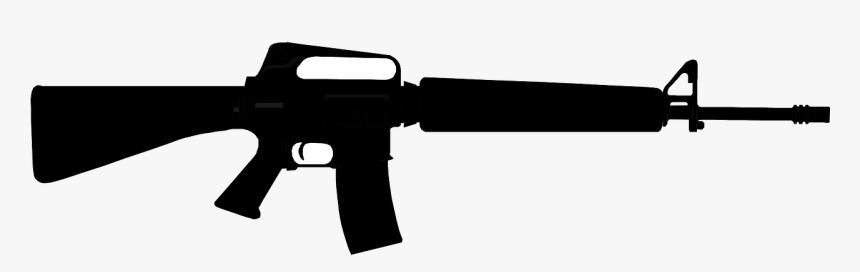 Rifle, Gun, Weapon, Telescopic Sight, Silhouette, Black - Guns Black Png, Transparent Png, Free Download