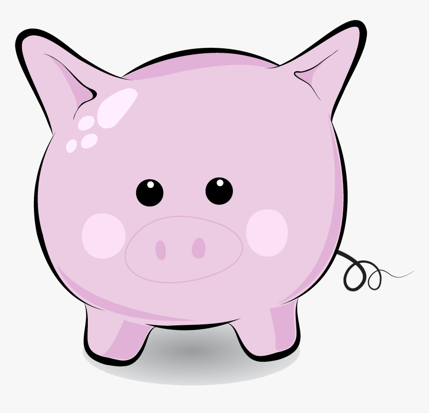 Cute Pig Face Images Transparent Image Clipart - Cute Cartoon Flying Pig, HD Png Download, Free Download