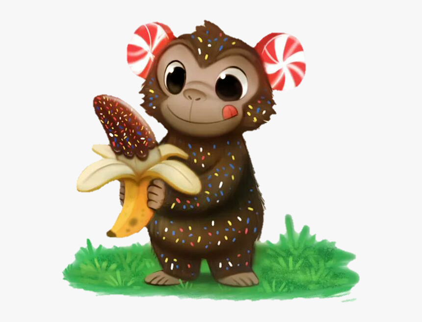#doce #candy #monkey #macaco #animalsticker #freesticker - Piper Thibodeau Bacon, HD Png Download, Free Download