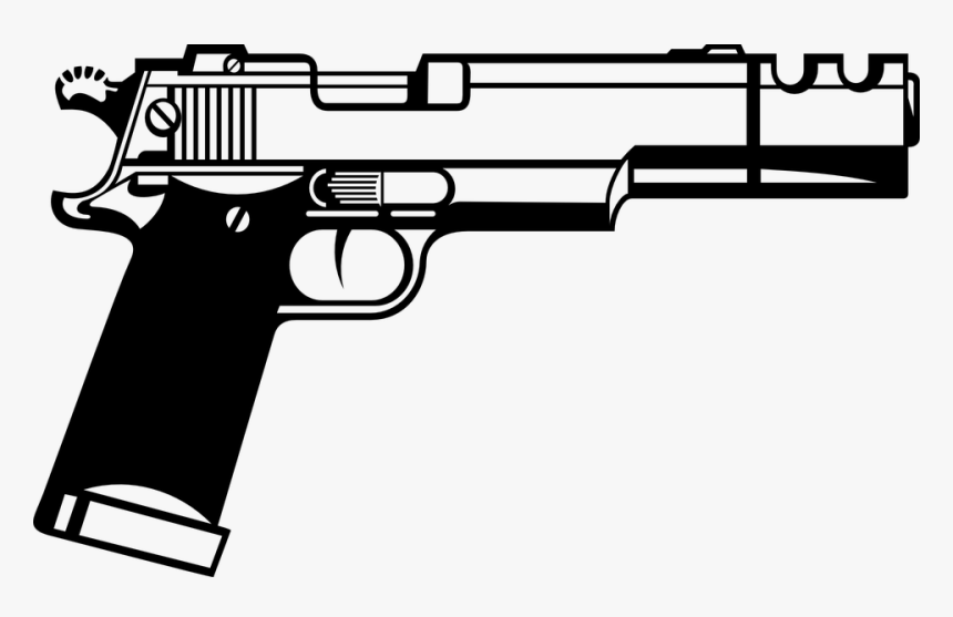 Clip Firearm Gun Pistol Clip Art - Gun Clipart, HD Png Download, Free Download